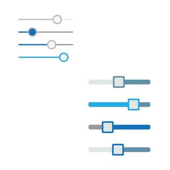 Interface sliders for website or app design vector