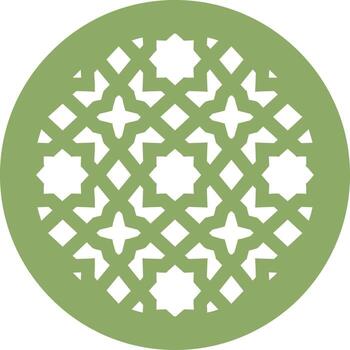 Round frame with arabic pattern, Cnc router template. Geometric circular panel. Background for laser cutting vector