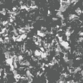 digital camuflaje. negro trama de semitonos puntos diseño estilo para ropa impresión. sin costura camuflaje modelo. militar monocromo textura en puntos forma vector