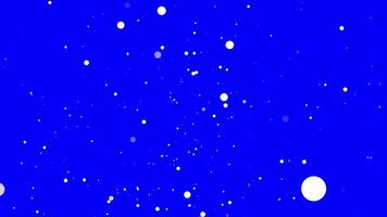 vibrerande blå abstrakt bakgrund med dynamisk vit partiklar, skapande en visuellt stimulerande och modern textur perfekt för digital konst, grafisk design, och rena webb presentationer video