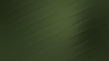 en sofistikerad mörk oliv grön abstrakt bakgrund terar slät diagonal Ränder med subtil belysning och mjuk skuggor skapande en dynamisk känsla av djup video