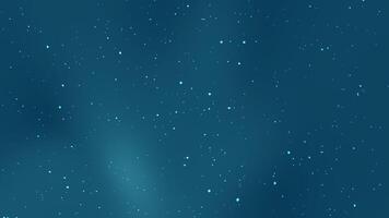 djup blå kosmos med gnistrande himmelsk stjärnor och en mjuk nebulosa glöd, ett abstrakt och lugn universum bakgrund illustration video