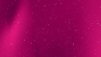festlig och glamorös atmosfär med gnistrande glitter damm på en djup fuchsia bakgrund video