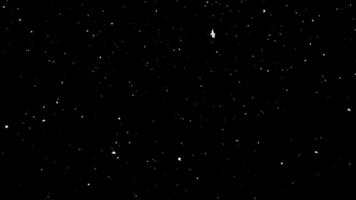 abstrakt kosmisk damm partiklar skimrande i djup Plats, en dynamisk täcka över för kreativ projekt och visuell effekter, frammanande mysterium och undra video