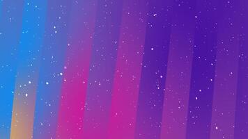 vibrerande abstrakt bakgrund terar en bländande lutning av blå, rosa, och lila nyanser med dynamisk diagonal Ränder, Utsmyckad med skimrande vit fläckar skapande en kosmisk och festlig atmosfär video