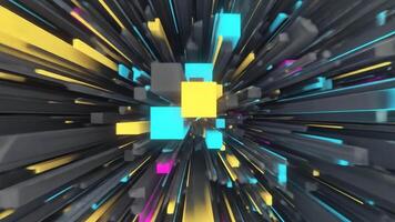 visualiseren dynamisch gegevens stromen met levendig in beweging licht patronen video