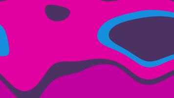 Dynamic abstract background featuring vibrant fuchsia, deep purple, and bright blue organic fluid shapes creating a modern and artistic visual flow video