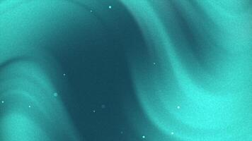 Ethereal deep teal background with soft waves and sparkling dust particles in gentle motion video