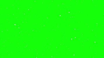 grön skärm bakgrund med simulerad snöfall för digital sammansättning och visuell effekter video