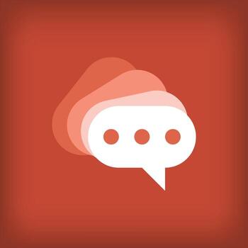 Modern rectangular speech bubble logo design. Creative fold dialog design, corporate identity. vector