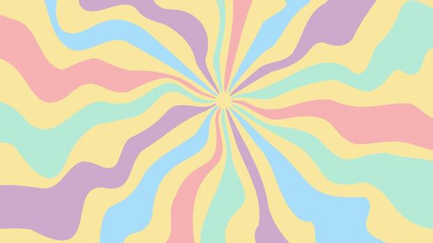 Swirl Groovy Starburst Background vector