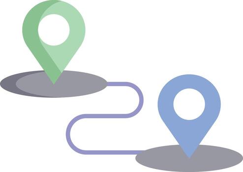 navegar mapa plano icono diseño vector