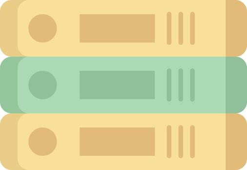 files and document flat icon design vector