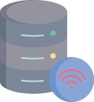 servidor datos plano icono diseño vector