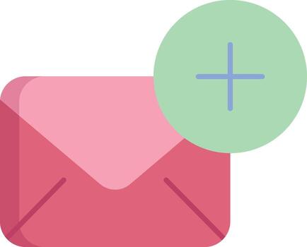 email add flat icon design vector