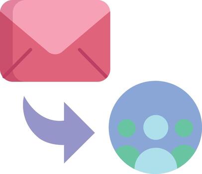 email send flat icon design vector
