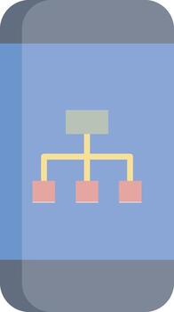 mobile structure flat icon design vector