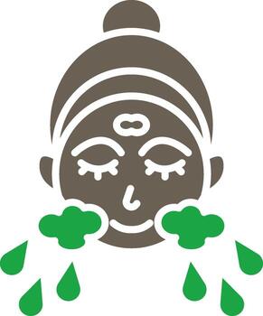 lavar cara usuario interfaz diseño marca vector