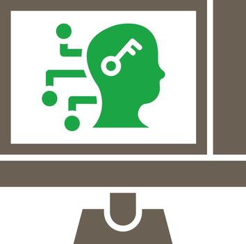 Hacking Skills Thin Line Art Element vector