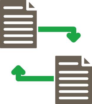 Files Exchange Flat Design Symbol vector