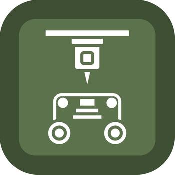 Laminated Object Manufacturing Geometric Mobile App Mark vector