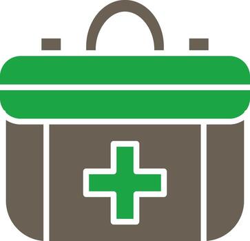 First Aid Kit Custom Line Based Element vector