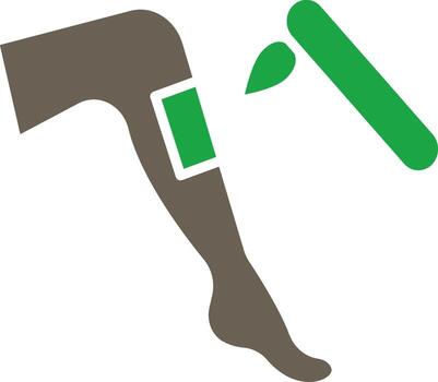 Depilation Outlined Frame Graphic Object vector