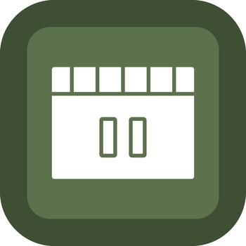 Pause Geometric Mobile App Mark vector