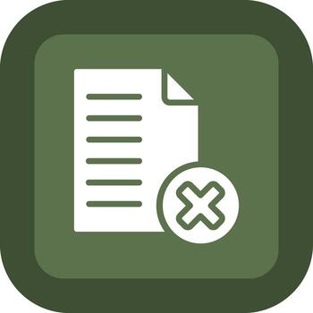 Delete File Elegant Abstract Shape Symbol vector