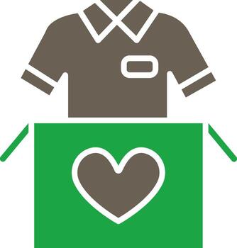 Clothes Donation Application Focused UI Design vector