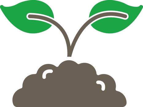 Sprout Pixel Grid Based Artwork vector