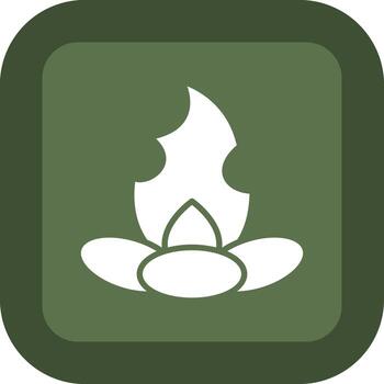 Firepit Digital Application Concept Design vector