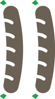 Sausages Custom Line Based Element vector