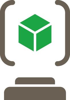 3d Scanner Futuristic User Interface Mark vector