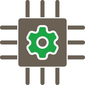 Artificial Intelligence Vibrant Color Visual Object vector