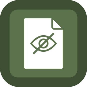 Hidden File Simplified Thin Line Mark vector