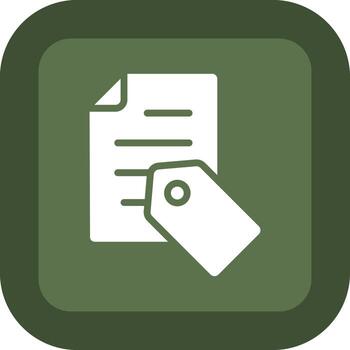 File Tag Minimal User Interface Element vector