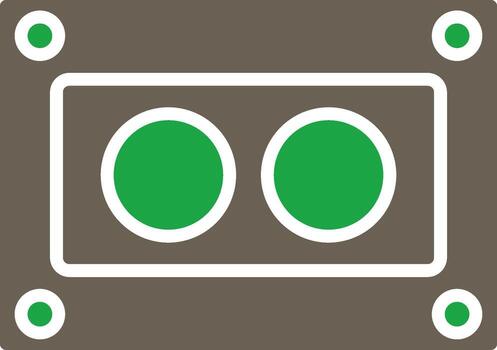 casete sutil usuario interfaz gráfico vector