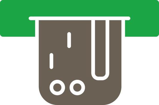 Insert Card Color Block Style Badge vector