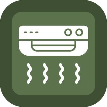 Air Conditioning Minimal User Interface Element vector