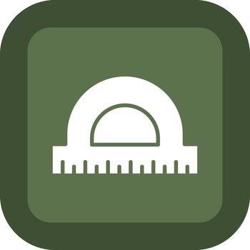 Protractor Sharp Linear Edge Mark vector