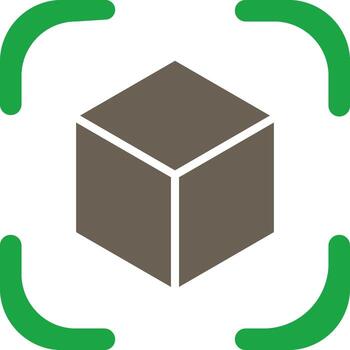 Cube Responsive App UI Shape vector