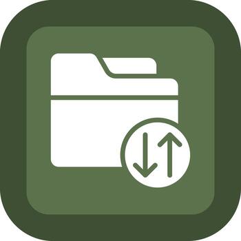 Folder Sort Modern Interface Style Badge vector