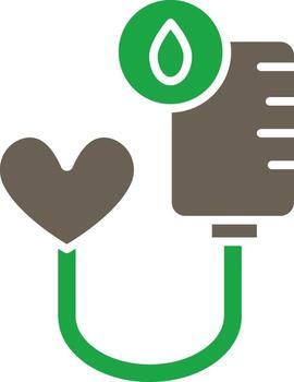 Blood Transfusion Sharp Edge Style Visual vector