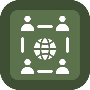 Remote Job Outlined Frame Graphic Object vector