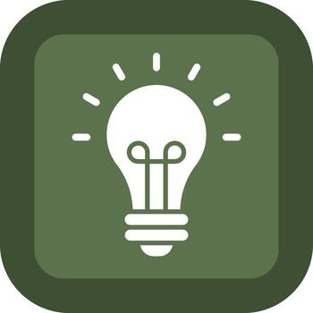 Bulb Application Focused UI Design vector