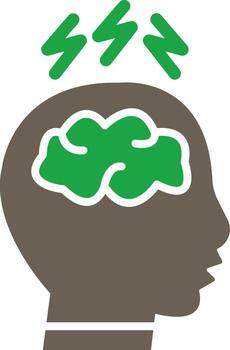 Migraine Minimal User Interface Element vector