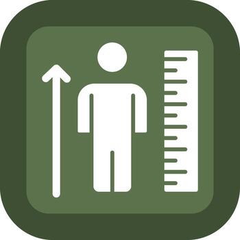 Height Scale Minimal Art Style Object vector