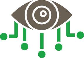 Bionic Eye Application Focused UI Design vector