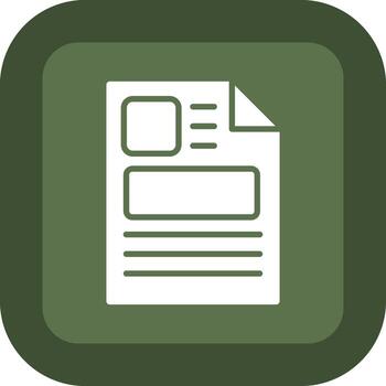 Newspaper Custom Line Based Element vector